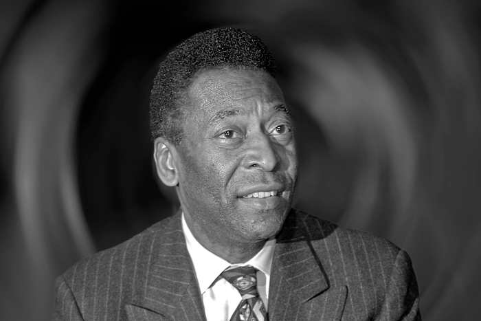 A portrait of Pele, dated December 2013